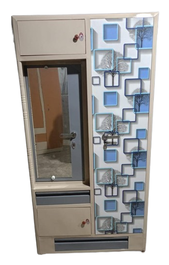 Steel Two‑Door Designer Wardrobe